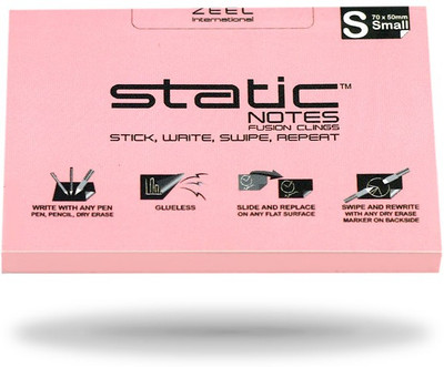

STATIC STATIC NOTES 100 Sheets FUSION, 1 Colors(Set Of 1, Pink)