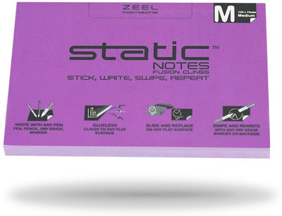 

STATIC STATIC NOTES 100 Sheets FUSION, 1 Colors(Set Of 1, Purple)