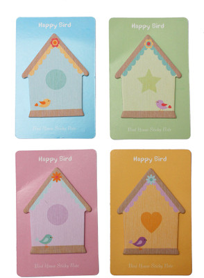 

Fusen collection Happy Bird 180 Sheets Post-its, 4 Colors(Set Of 4, Multicolor)