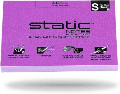 

STATIC STATIC NOTES 100 Sheets FUSION, 1 Colors(Set Of 1, Purple)