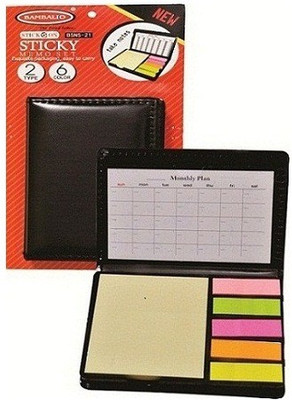 

Bambalio Sticky Notes 100 Sheets Memo Set Pad, 6 Colors(Set Of 1, Yellow, Neon), Neon;yellow