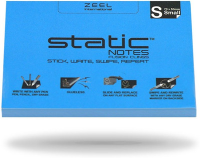 

STATIC STATIC NOTES 100 Sheets FUSION, 1 Colors(Set Of 1, Blue)