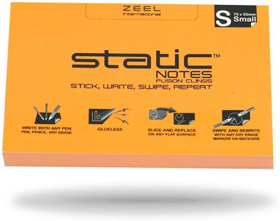 

STATIC STATIC NOTES 100 Sheets FUSION, 1 Colors(Set Of 1, Orange)