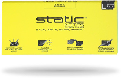 

STATIC STATIC NOTES 100 Sheets FUSION, 1 Colors(Set Of 1, Yellow)