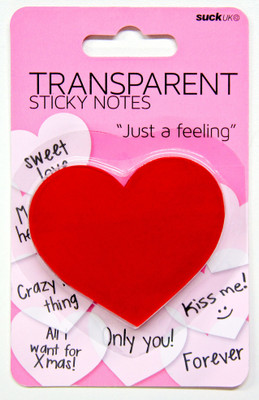 

Suck UK by Chitra Heart 100 Sheets Regular, 1 Colors(Set Of 1, Red)
