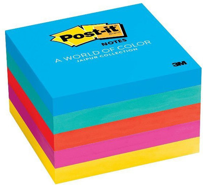 

Post-it Cubes 100 Sheets Pads, 5 Colors(Set Of 5, Multicolor)