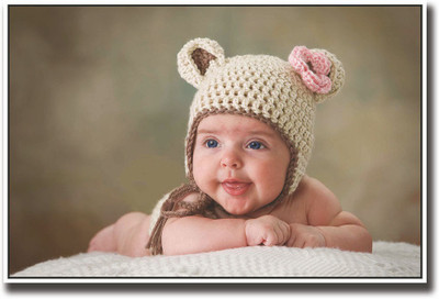 

Cute baby with a nice hat Fine Art Print(12 inch X 18 inch, Rolled)