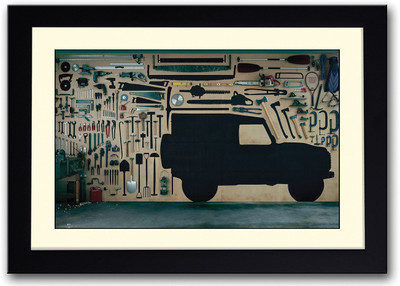

Jeep Tools In Car Garage Fine Art Print(14 inch X 20 inch, Framed)