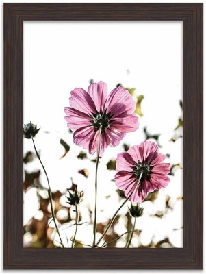 

Flowers Themed Framed Poster Photographic Paper(13.5 inch X 10 inch, Box Packing)