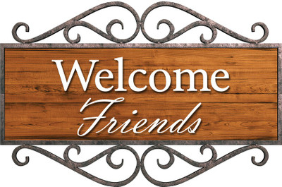 

TMS Welcome Friends Paper Print(12 inch X 18 inch, Rolled)