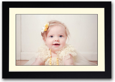 

Cute Baby Girl With Yellow Necklace Fine Art Print(14 inch X 20 inch, Framed)