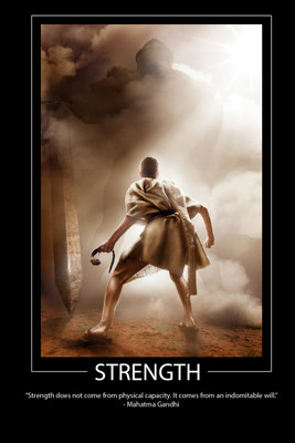 

Oshi - Mahatama Gandhi Motivational Quote Paper Print(18 inch X 12 inch, Streched)