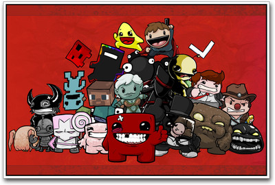 

Super Meat Boy Characters Paper Print(12 inch X 18 inch)