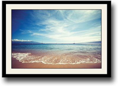 

Serene Beach Fine Art Print(10 inch X 14 inch, Framed)