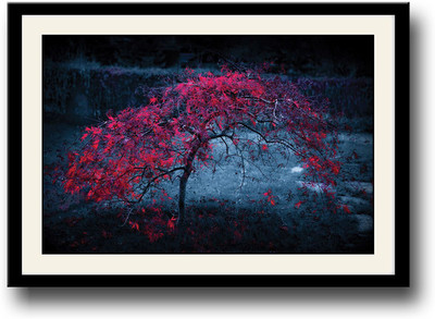 

Beautiful flowers in the dark Fine Art Print(10 inch X 14 inch, Framed)