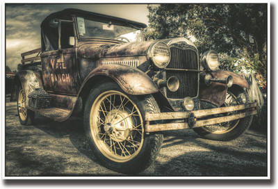 

Old vintage motor car Fine Art Print(12 inch X 18 inch, Rolled)
