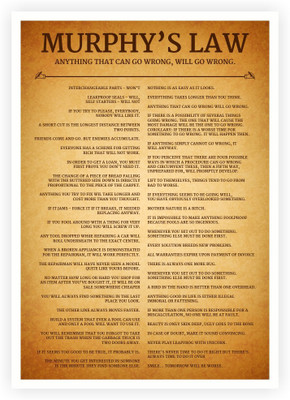 

Murphy's Law Paper Print(16.5 inch X 11.5 inch, Rolled)
