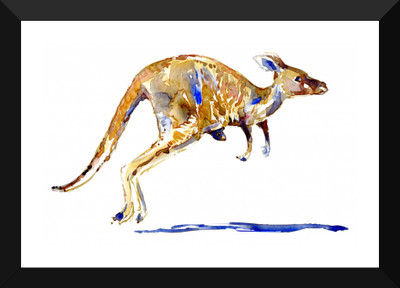

Tallenge Art For Kids - Australian Kangaroo - Premium Quality A3 Size Framed Poster Paper Print(17 inch X 12 inch, Framed)