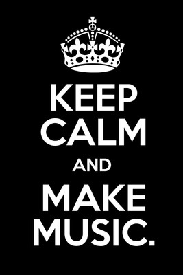 

Oshi - Keep Calm and Make Music Paper Print(18 inch X 12 inch, Streched)