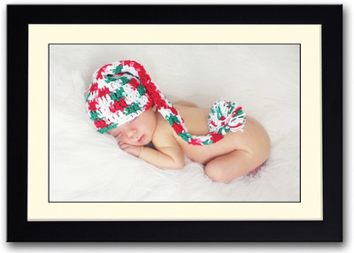

Baby With Colored Hat Fine Art Print(14 inch X 20 inch, Framed)