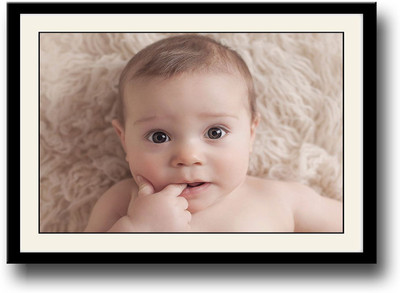 

Baby with finger in mouth Fine Art Print(10 inch X 14 inch, Framed)