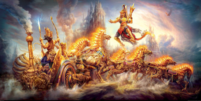 

Krishna Fantasy Art - Medium Size Rolled Digital Art Print On Photographic Paper(24 inch X 12 inch, Rolled)