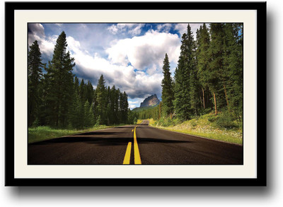 Beautiful Road Fine Art Print(10 inch X 14 inch, Framed)