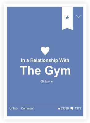 33% OFF on Lab No. 4 Relationship with Gym Inspirational Humour Quotes Poster Paper Print(16.5 inch X 11.5 inch)
