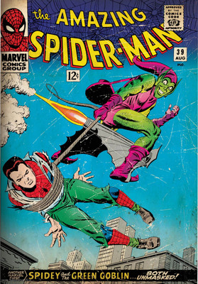 

Spider-man action poster (Officially Licensed) Paper Print(24 inch X 16 inch, Rolled)