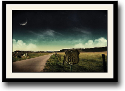 

Route 66 Fine Art Print(10 inch X 14 inch, Framed)