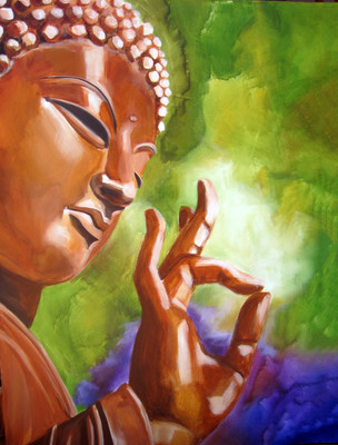

Buddha Art - Medium Size Rolled Digital Art Print On Photographic Paper(27 inch X 18 inch, Rolled)