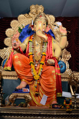 

Divine Ganesh Blessings Paper Print(18 inch X 12 inch, Rolled)