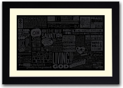 

Religious Typography Fine Art Print(14 inch X 20 inch, Framed)
