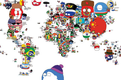 TMS World Map -Flag Paper Print(12 inch X 18 inch, Rolled)