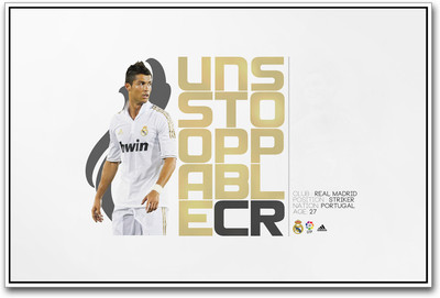 

Real Madrid Striker Cristiano Ronaldo Paper Print(12 inch X 18 inch)