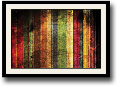 

Grunge colored stripes Fine Art Print(10 inch X 14 inch, Framed)