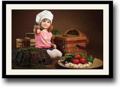 

Chef girl Fine Art Print(10 inch X 14 inch, Framed)
