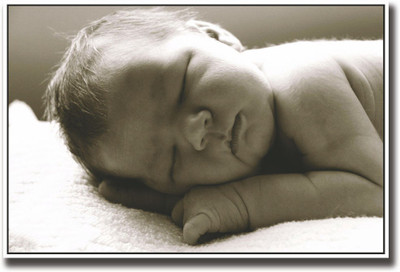 Baby sleeping looking sweet Fine Art Print(12 inch X 18 inch, Rolled)