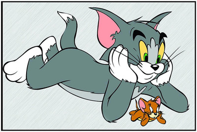 

Printelligent High Quality Tom and Jerry funny Poster Paper Print(18 inch X 12 inch, Rolled)