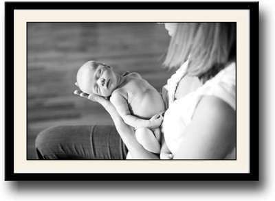 

Newborn baby with mother Fine Art Print(10 inch X 14 inch, Framed)