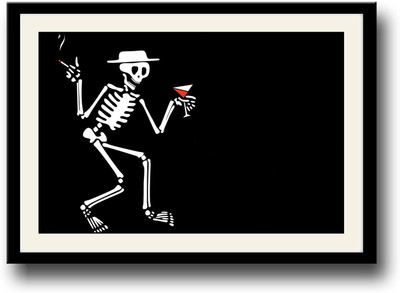 

Dancing skull Fine Art Print(10 inch X 14 inch, Framed)