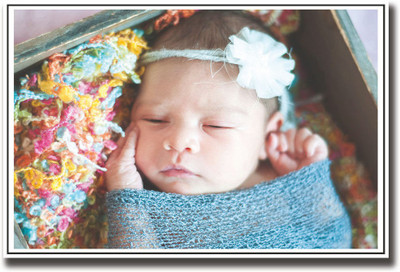 

Cute baby with blue bow Fine Art Print(12 inch X 18 inch, Rolled)