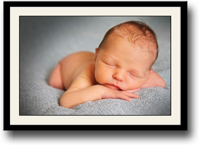 

Newborn cute baby sleeping Fine Art Print(10 inch X 14 inch, Framed)