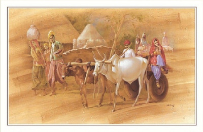 

Bm Traders Rajistan Village Fine Art Unframed Poster Fine Art Print(20 inch X 40 inch, Rolled)