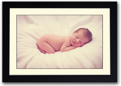Baby Sleeping Aps2065 Fine Art Print(14 inch X 20 inch, Framed)