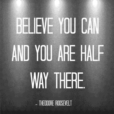 

Posterhouzz Believe you can and you are half way there Fine Art Print Poster Fine Art Print(18 inch X 12 inch, Rolled)
