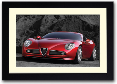

Amazing Red Sports Car Fine Art Print(14 inch X 20 inch, Framed)