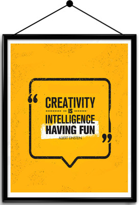 

Motivational quote framed posters Paper Print(16.5 inch X 13.7 inch, Framed)