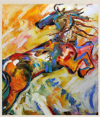 77% OFF on Painting Without Frame Canvas Art(22 inch X 18 inch)