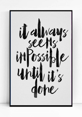 

Motivational Quotes 028 Paper Print(18 inch X 12 inch, Framed)